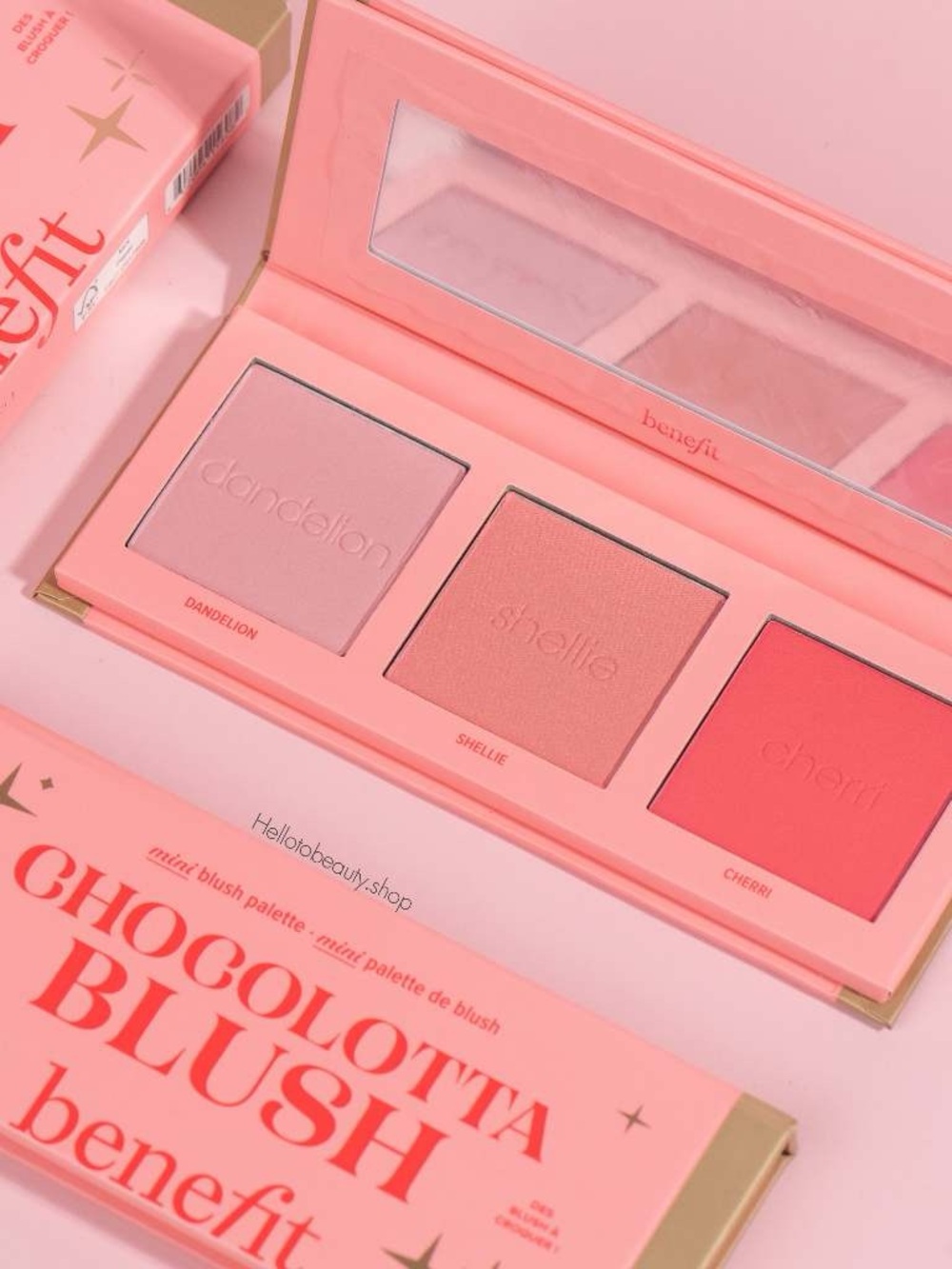 BENEFIT COSMETICS LIMITED EDITION CHOCOLOTTA BLUSH SET